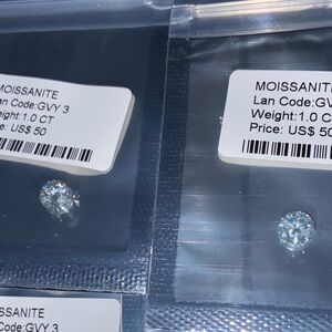 3pc - 1.0CT Real Moissanite Gemstones - New loose stones